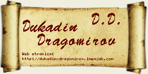 Dukadin Dragomirov vizit kartica